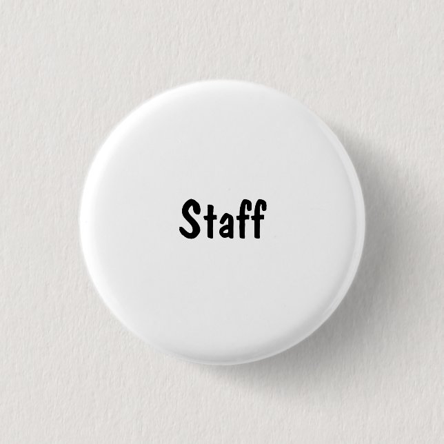 Staff 3 Cm Round Badge (Front)