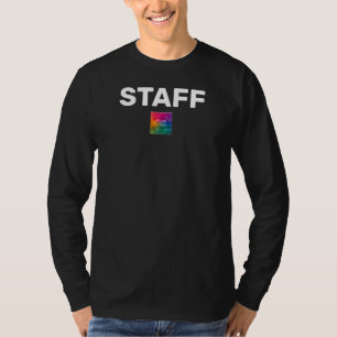 Staff Bulk Add Logo Here Mens Black Long Sleeve T-Shirt