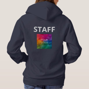 Staff Crew Company Business Logo Here Womens Hoodie