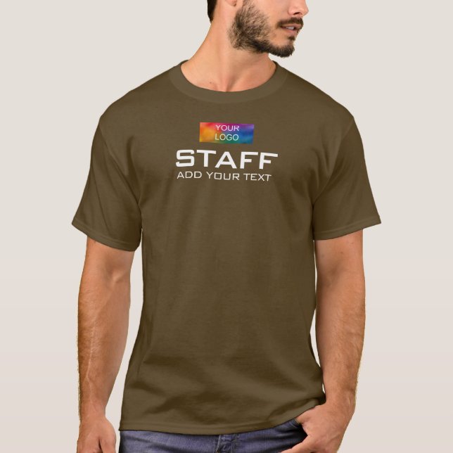 Staff Crew Member Double Sided Print Men's T-Shirt (Front)