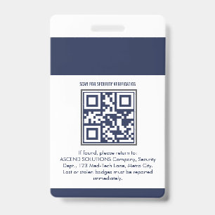Staff Employee Badges - Security Access Card ID Badge