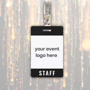 Staff Event Badge ID Badge