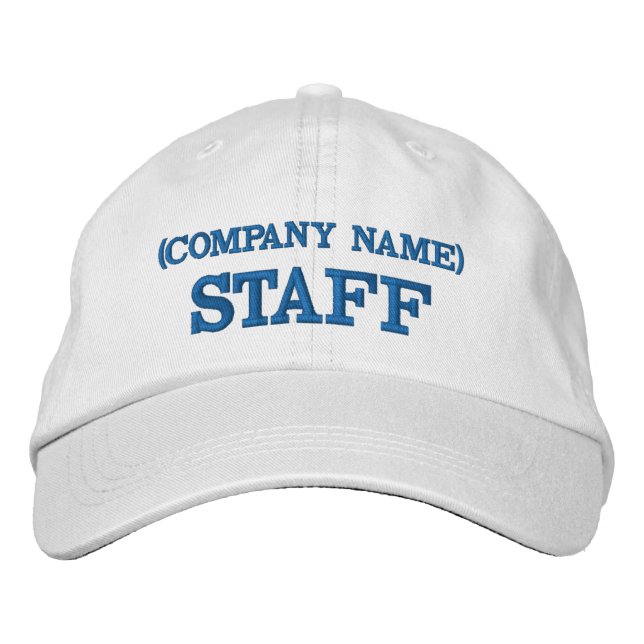 STAFF Hat | Custom Embroidered Staff Cap | Team (Front)