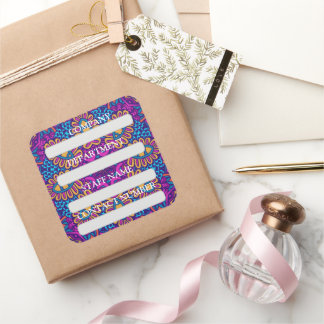 STAFF LABEL STICKER FOR COMPANY