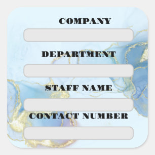 STAFF LABEL STICKER FOR COMPANY