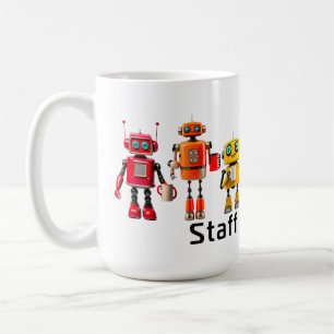 Staff Meeting robots Coffee Mug