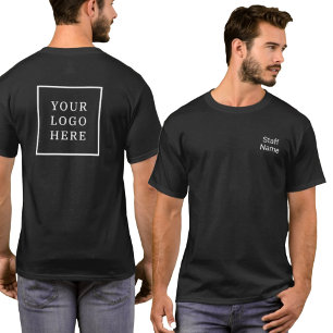 Staff Name and Logo Back Company T-Shirt