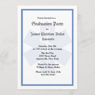 Staff of Asclepius Graduation Invitation