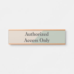 Staff Only Private Workspace Office Boundary Door Sign
