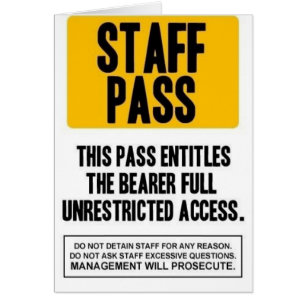 Staff Pass