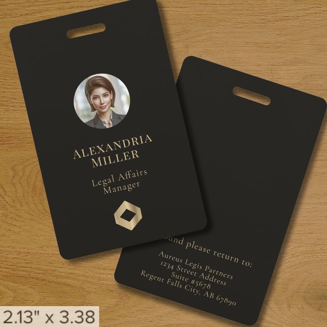 Staff Photo ID Elegant Badge (Creator Uploaded)