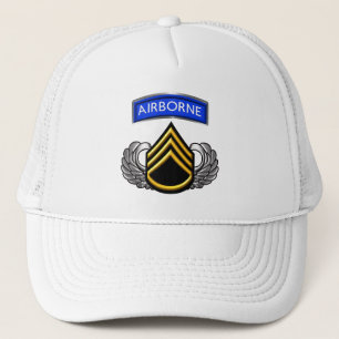 Staff Sergeant SSG Airborne Trucker Hat