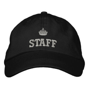 Staff with crown logo embroidered hat
