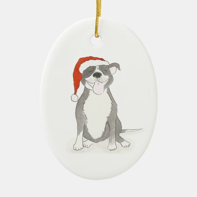 Staffie Christmas decoration (Front)