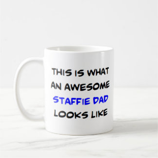 staffie dad, awesome coffee mug