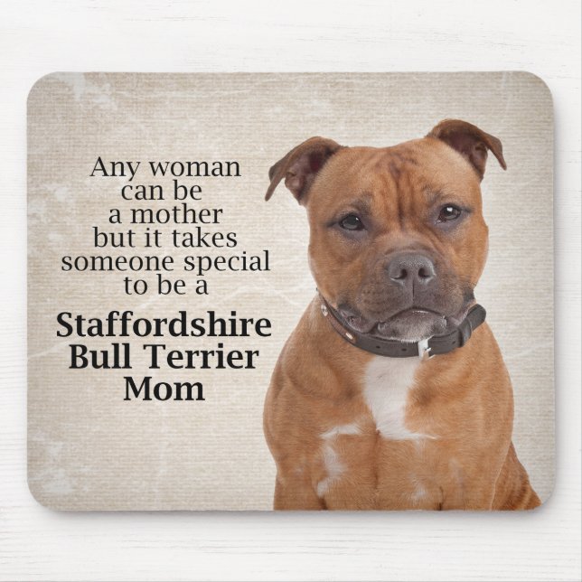 Staffie Mum Mousepad (Front)