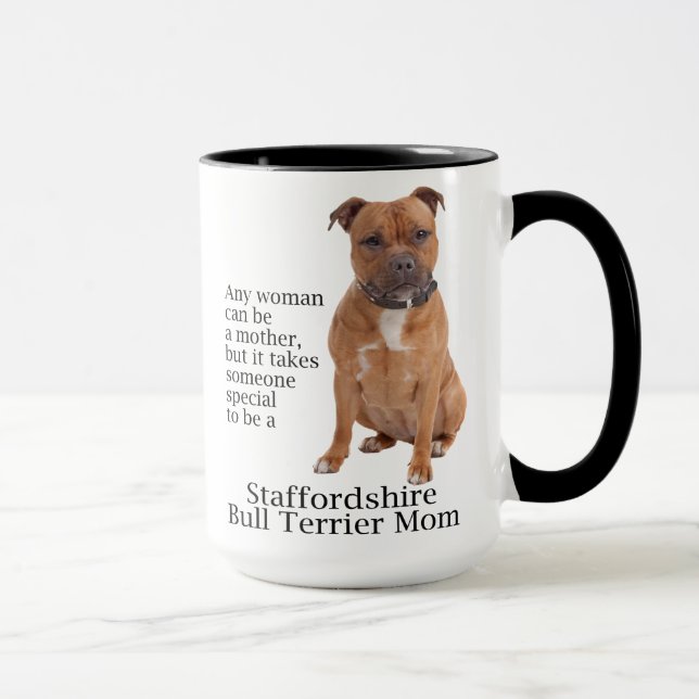 Staffie Mum Mug (Right)