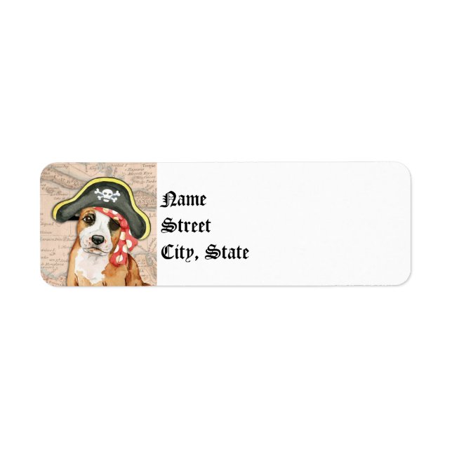 Stafford Pirate Return Address Label (Front)