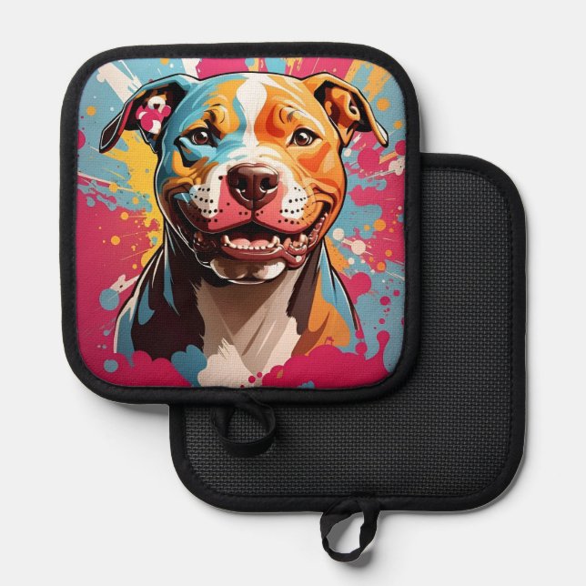 Staffordshire Birthday Fun Pot Holder (Front/Back)