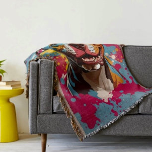Staffordshire Birthday Fun Throw Blanket