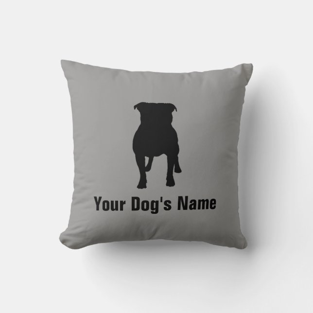Staffordshire Bull Terrier スタッフォードシャー・ブル・テリア Cushion (Front)