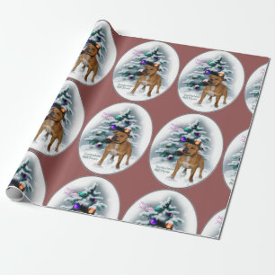 Staffordshire Bull Terrier Christmas Wrapping Paper