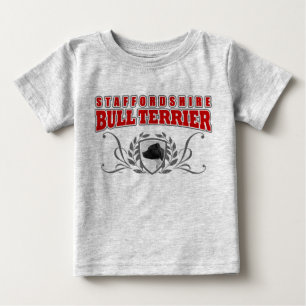 Staffordshire Bull Terrier COA red text Baby T-Shirt