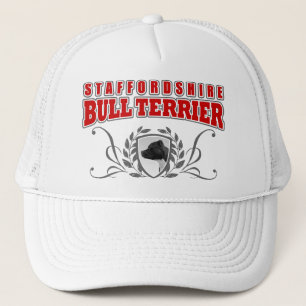 Staffordshire Bull Terrier COA red text Trucker Hat