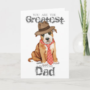 Staffordshire Bull Terrier Dad Card