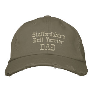 Staffordshire Bull Terrier Dad Gifts Embroidered Hat