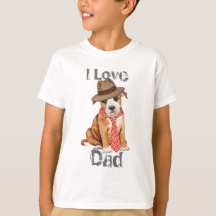 Staffordshire Bull Terrier Dad T-Shirt