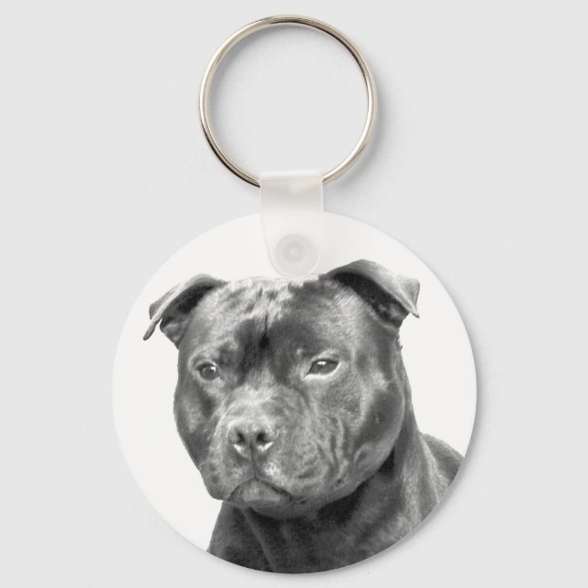 Staffordshire Bull Terrier Keychain (Front)