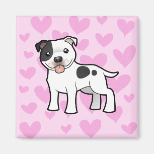 Staffordshire Bull Terrier Love Magnet