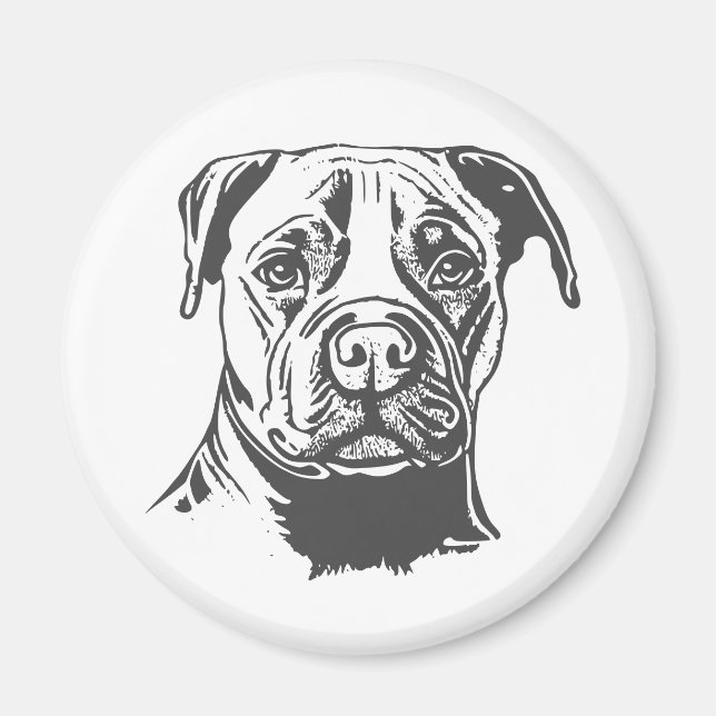 Staffordshire Bull Terrier Magnet (Front)