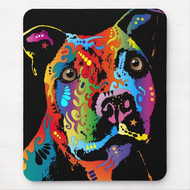 Staffordshire Bull Terrier Mouse Pad (Front)