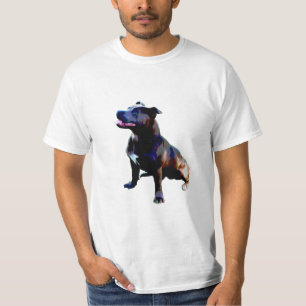 Staffordshire Bull Terrier Oil Paint, T-Shirt