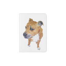 Staffordshire bull terrier passport holder