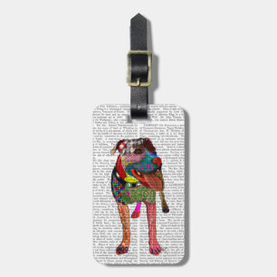 Staffordshire Bull Terrier - Patchwork Luggage Tag