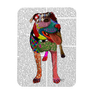 Staffordshire Bull Terrier - Patchwork Magnet