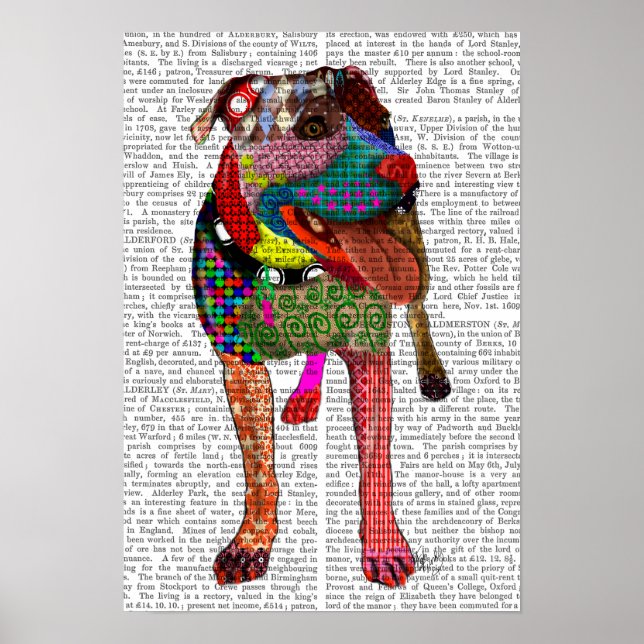 Staffordshire Bull Terrier - Patchwork Poster (Front)
