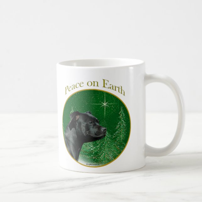 Staffordshire Bull Terrier Peace Coffee Mug (Right)