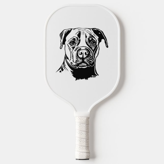 Staffordshire Bull Terrier Pickleball Paddle (Front)