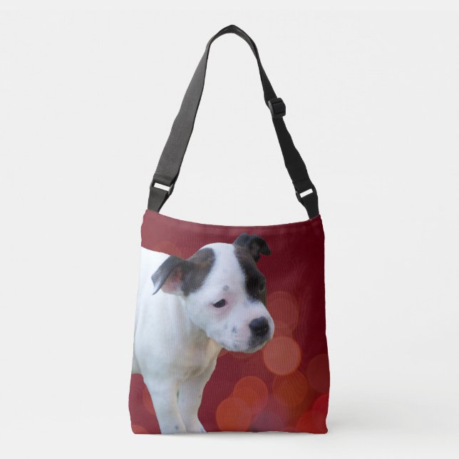 Staffordshire Bull Terrier Puppy Crossbody Bag (Front)