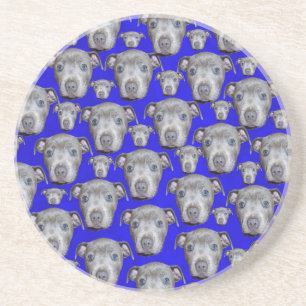Staffordshire Bull Terrier Puppy Pattern, Coaster