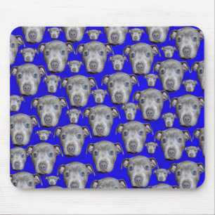 Staffordshire Bull Terrier Puppy Pattern, Mouse Pad