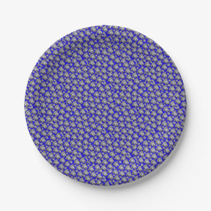 Staffordshire Bull Terrier Puppy Pattern, Paper Plate