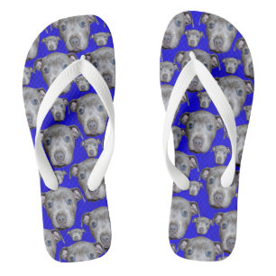 Staffordshire Bull Terrier Puppy Pattern, Thongs
