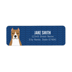 Staffordshire Bull Terrier Return Address Labels