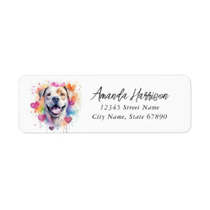Staffordshire Bull Terrier Return Address Labels