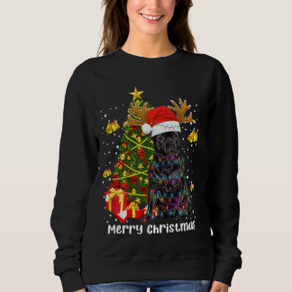 Staffordshire Bull Terrier Santa Christmas Tree Li Sweatshirt
